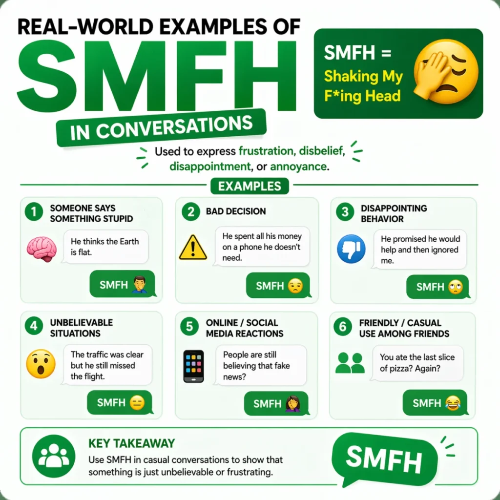 Real-World Examples of SMFH in Conversations