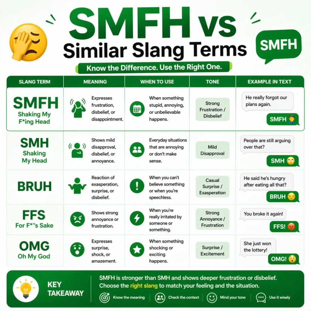 SMFH vs Similar Slang Terms