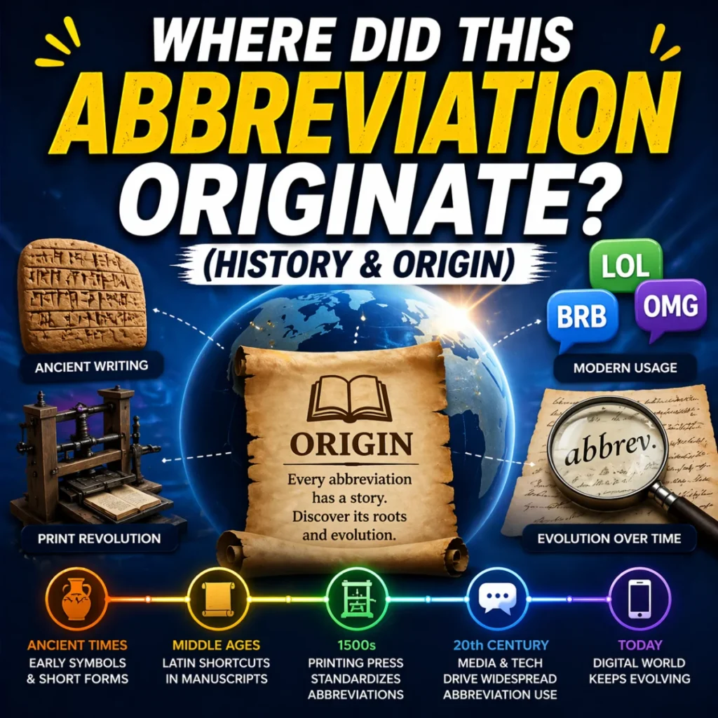 Where Did This Abbreviation Originate (History & Origin)