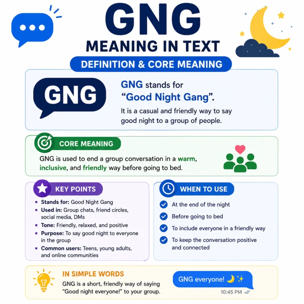 Definition & Core Meaning of gng meaning in text