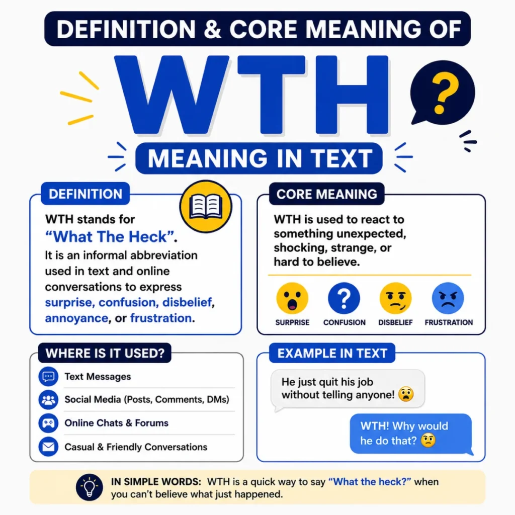 Definition & Core Meaning of wth meaning in text