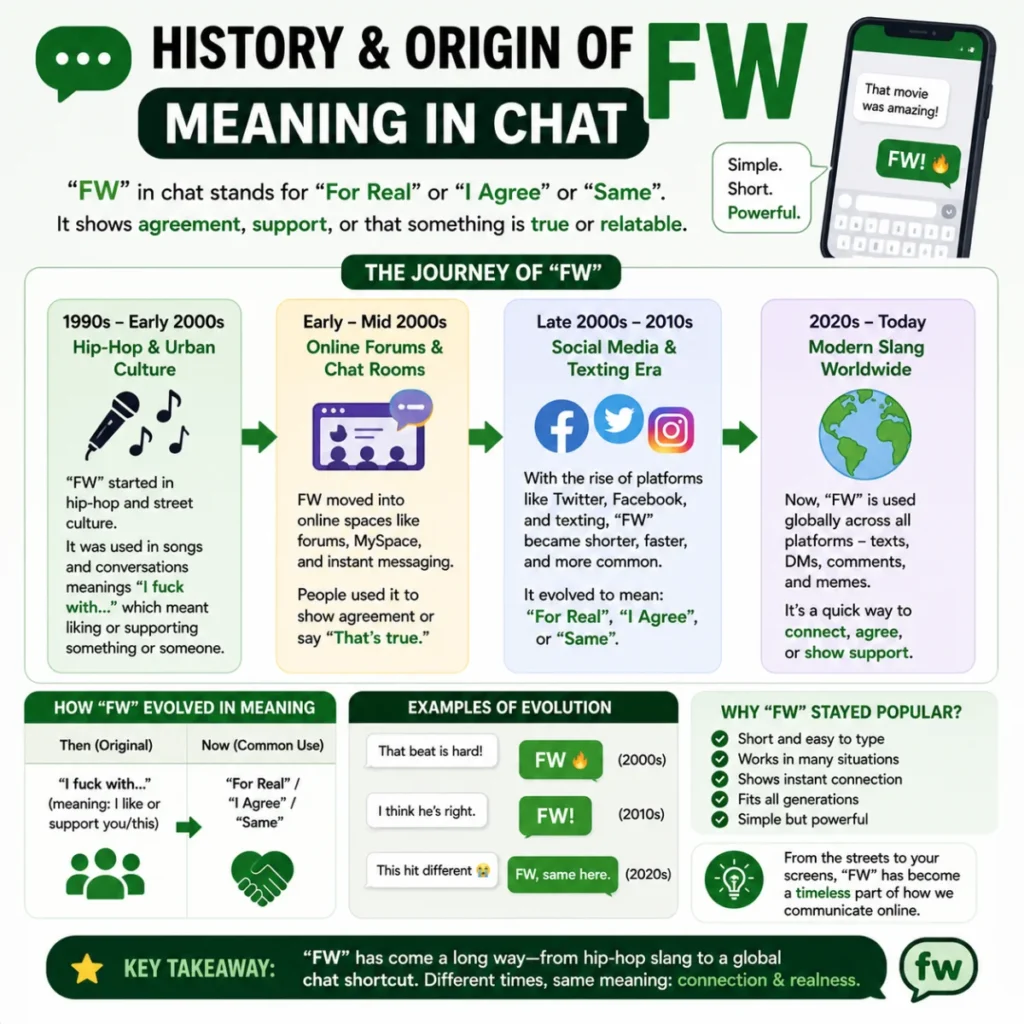 History & Origin of FW Meaning in Chat