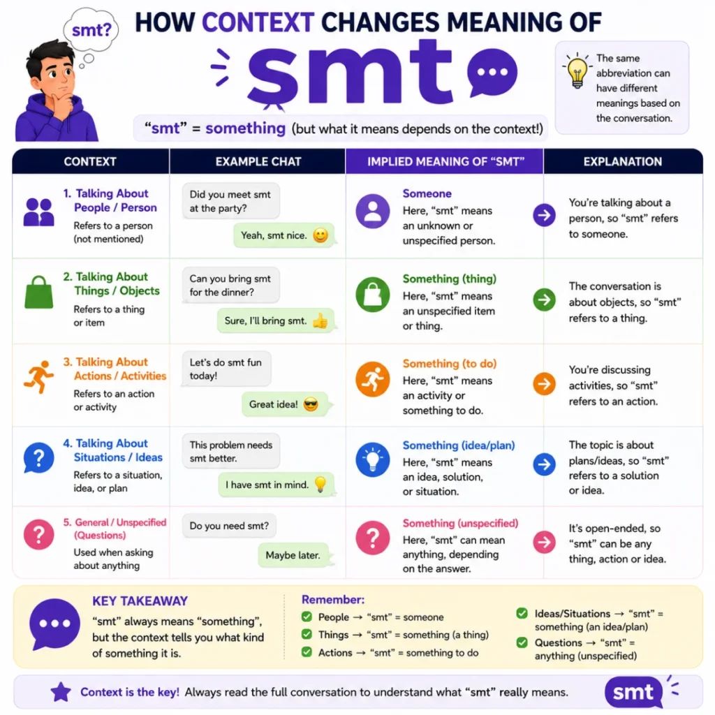 How Context Changes Meaning of smt full form in chat