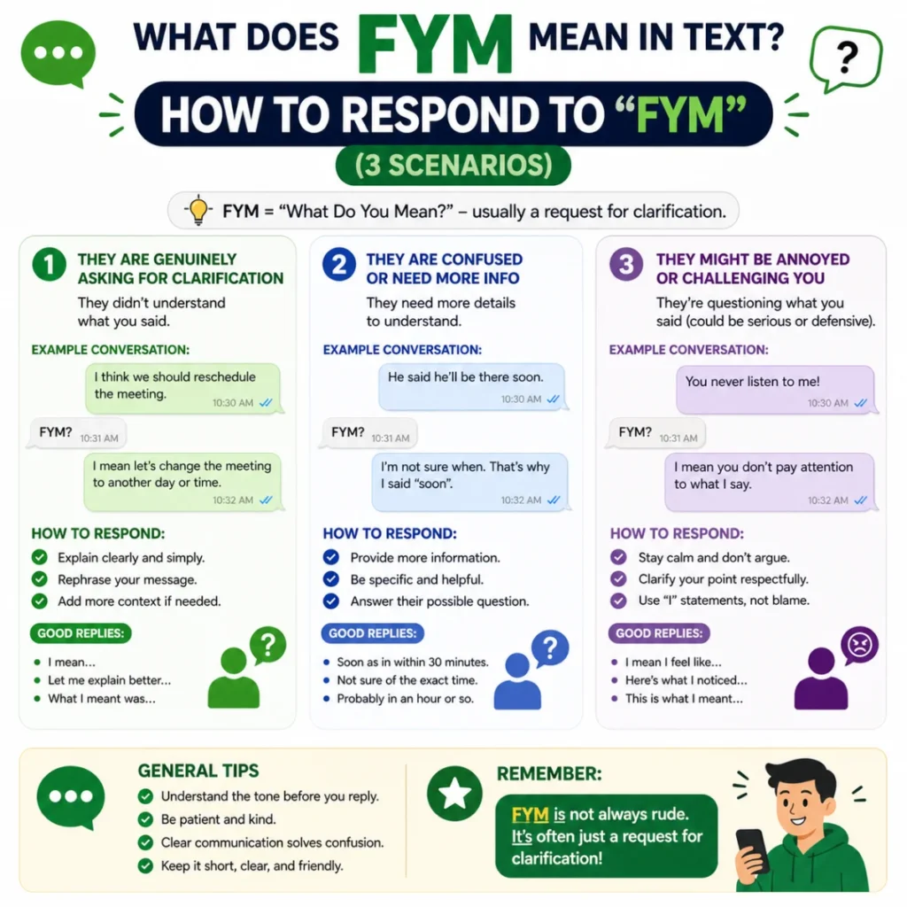How to Respond to “FYM” (3 Scenarios)