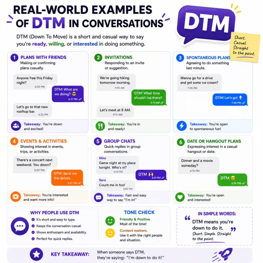 Real-World Examples of DTM in Conversations