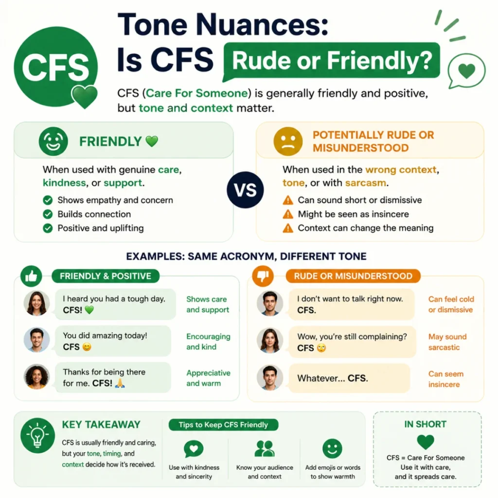 Tone Nuances: Is CFS Rude or Friendly?