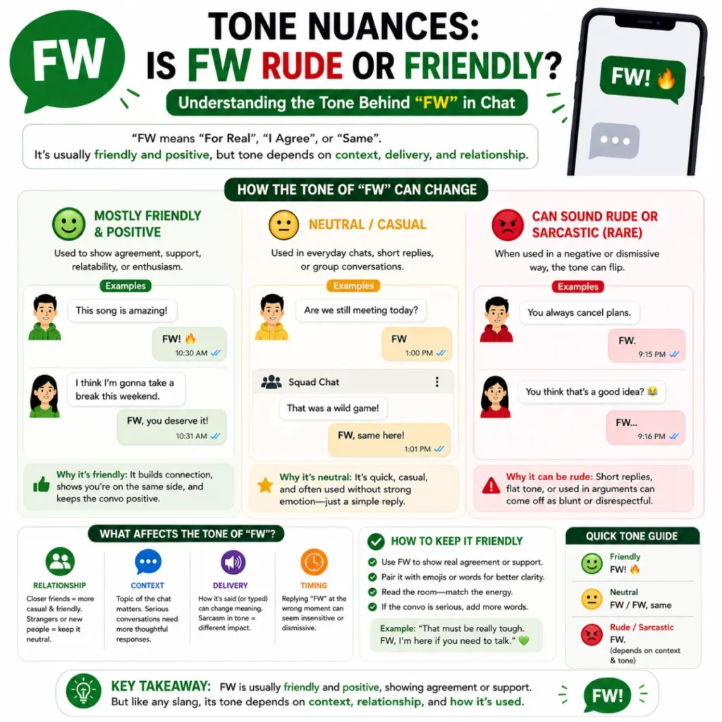 Tone Nuances: Is FW Meaning in Chat Rude or Friendly?