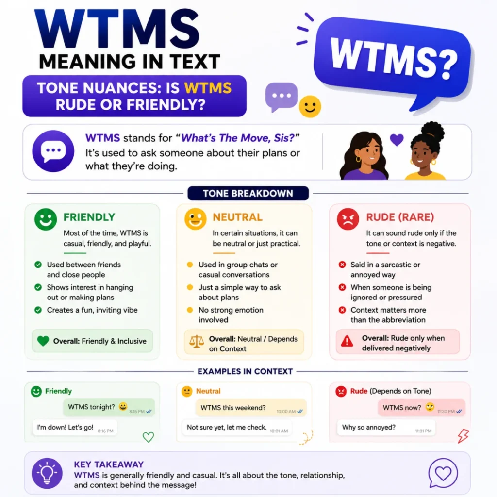 Tone Nuances: Is wtms meaning in text Rude or Friendly?