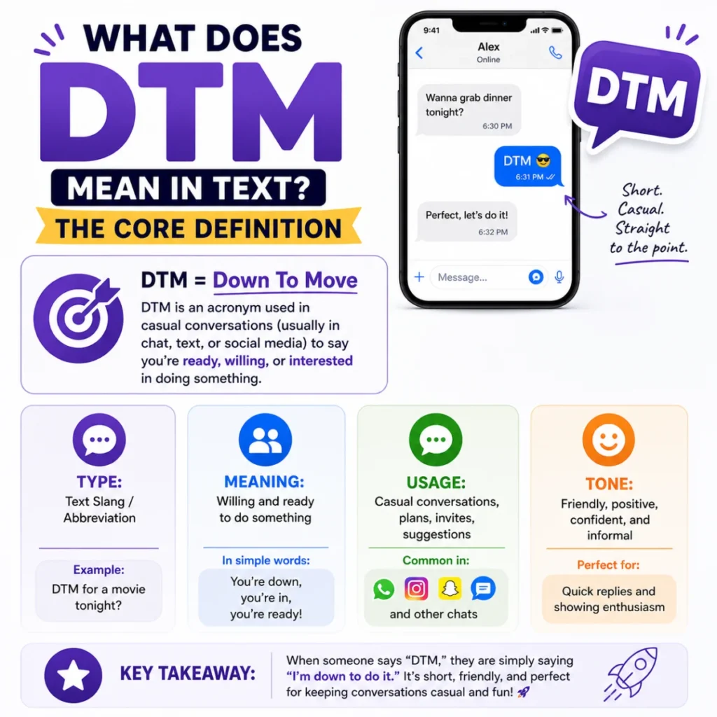 What Does DTM Mean in Text? The Core Definition