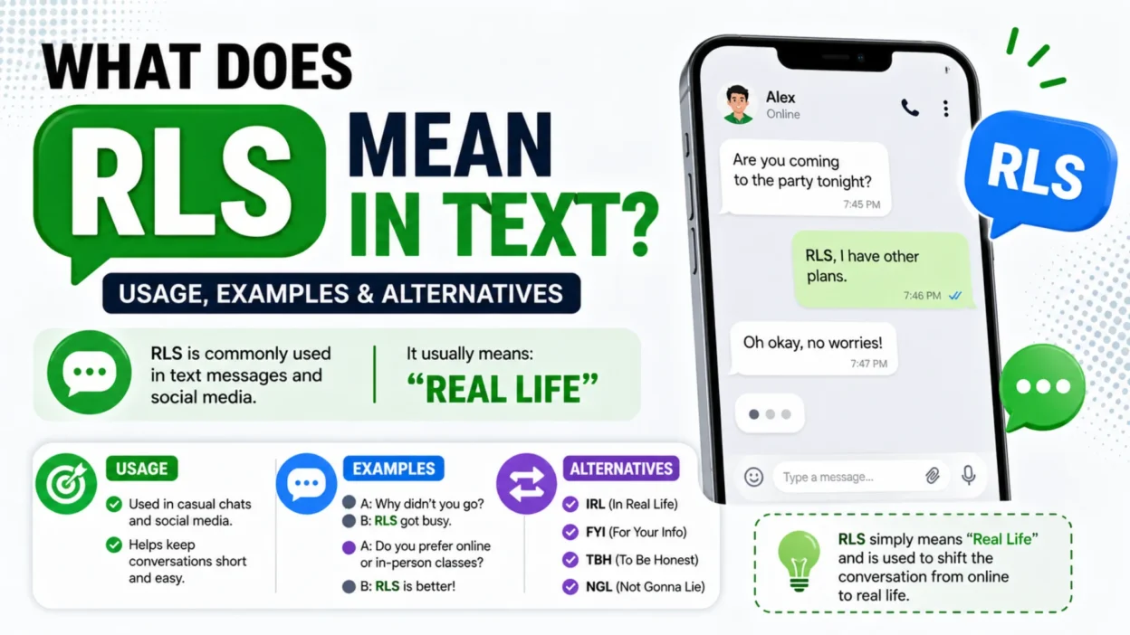 What Does rls meaning in text Mean in Text Usage, Examples & Alternatives