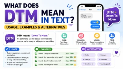 What Does DTM Mean in Text? Usage, Examples & Alternatives