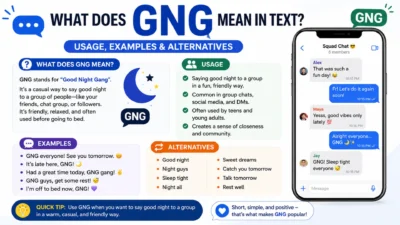 What Does gng meaning in text Mean in Text? Usage, Examples & Alternatives