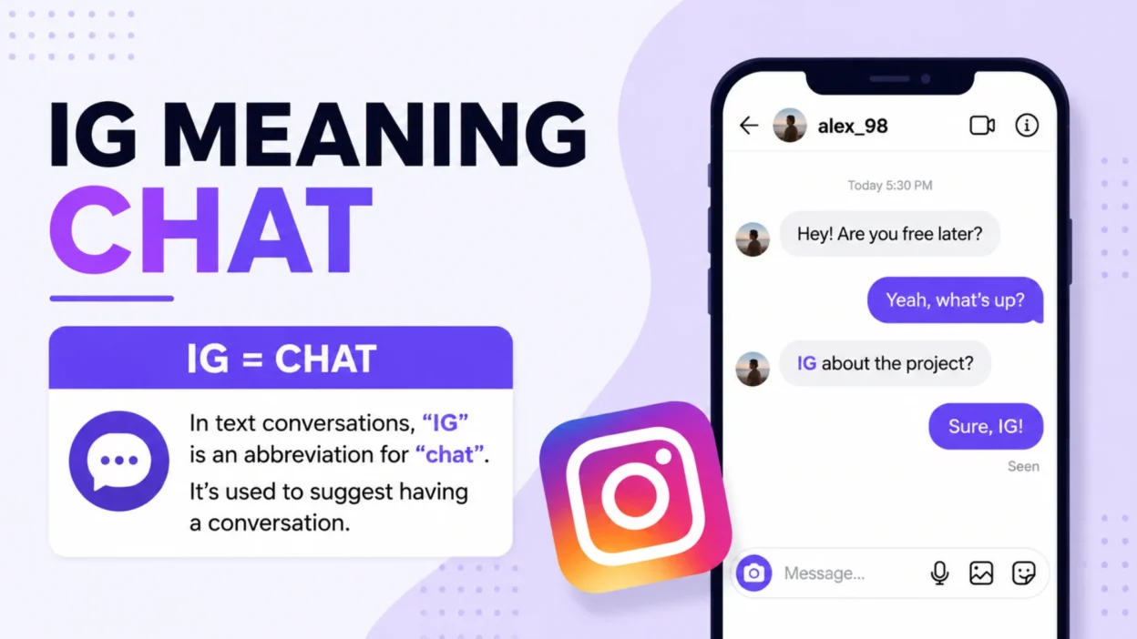 What Does 'ig meaning chat' Mean in Text?