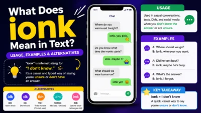 What Does ionk meaning in text Mean in Text? Usage, Examples & Alternatives