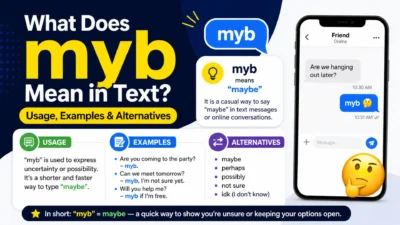 What Does myb Meaning in Text Mean in Text? Usage, Examples & Alternatives