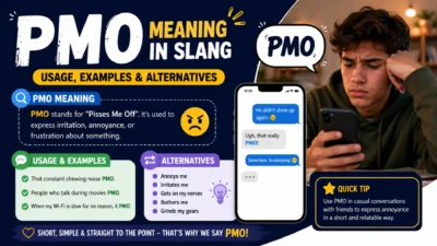 What Does pmo meaning slang Mean in Text? Usage, Examples & Alternatives