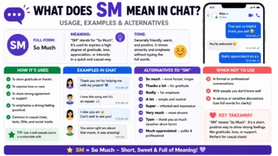 What Does sm full form in chat Mean in Text? Usage, Examples & Alternatives