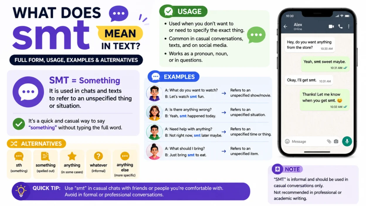 What Does smt full form in chat Mean in Text? Usage, Examples & Alternatives