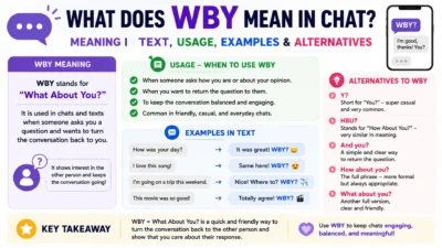 What Does wby meaning in chat Mean in Text? Usage, Examples & Alternatives