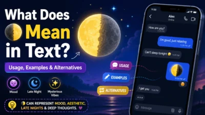What Does 🌖 Mean in Text? Usage, Examples & Alternatives