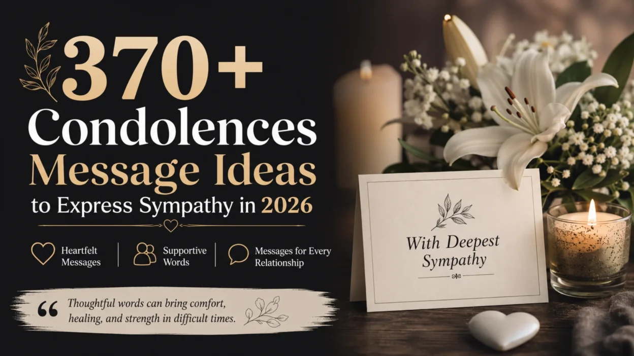 370+ condolences message ideas to express sympathy in 2026 with candles, white lilies, and a heartfelt sympathy card