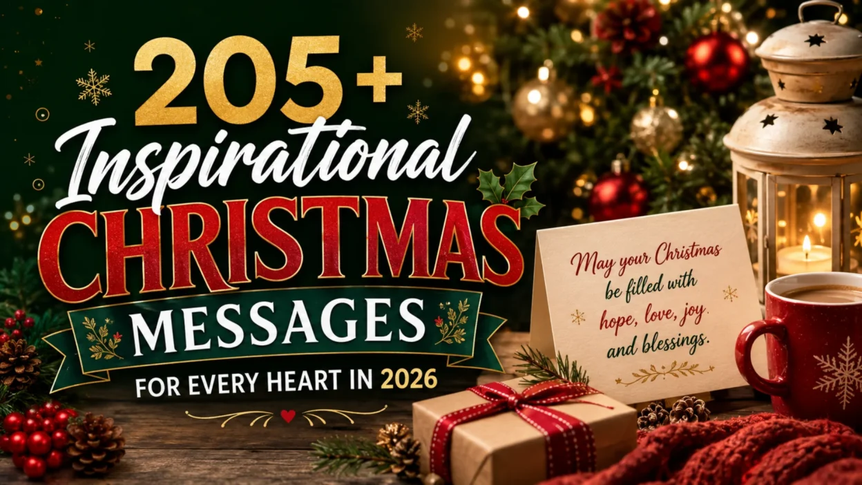 205+ inspirational Christmas messages for every heart in 2026 with festive holiday decorations