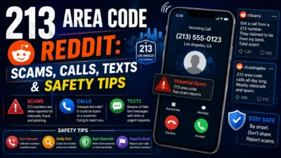 213 area code Reddit scams, calls, texts, and safety tips with spam call warnings and scam prevention guide