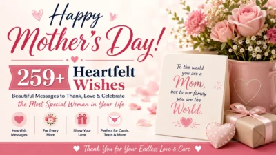 Happy Mother’s Day message with 259+ heartfelt wishes, flowers, gifts, and loving words for moms