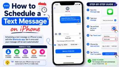 How to schedule a text message on iPhone with simple Send Later steps