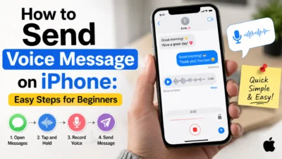 How to send a voice message on iPhone with easy steps for beginners