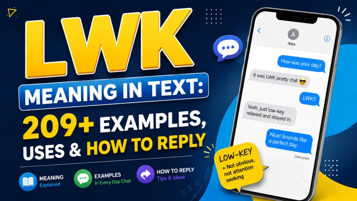 LWK meaning in text with 209+ examples, uses, and ways to reply