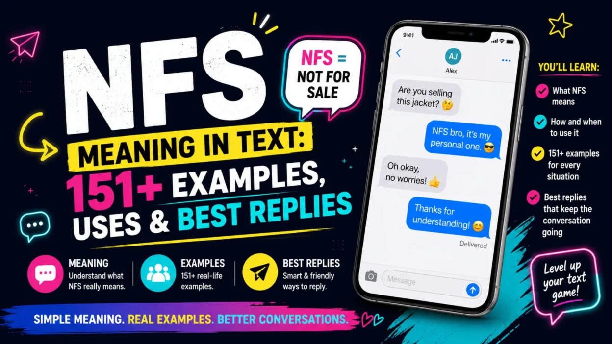 NFS meaning in text with 151+ examples, uses, and best replies