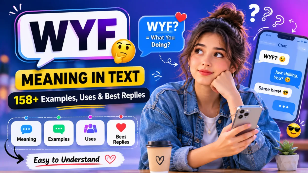 WYF meaning in text explained with chat examples, best replies, smartphone conversation, and texting slang guide