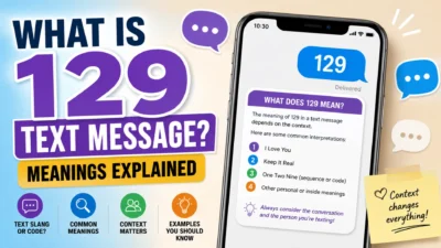 129 text message meaning explained with common interpretations, texting context, and examples