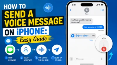 How to send a voice message on iPhone using the Messages app with simple step-by-step instructions