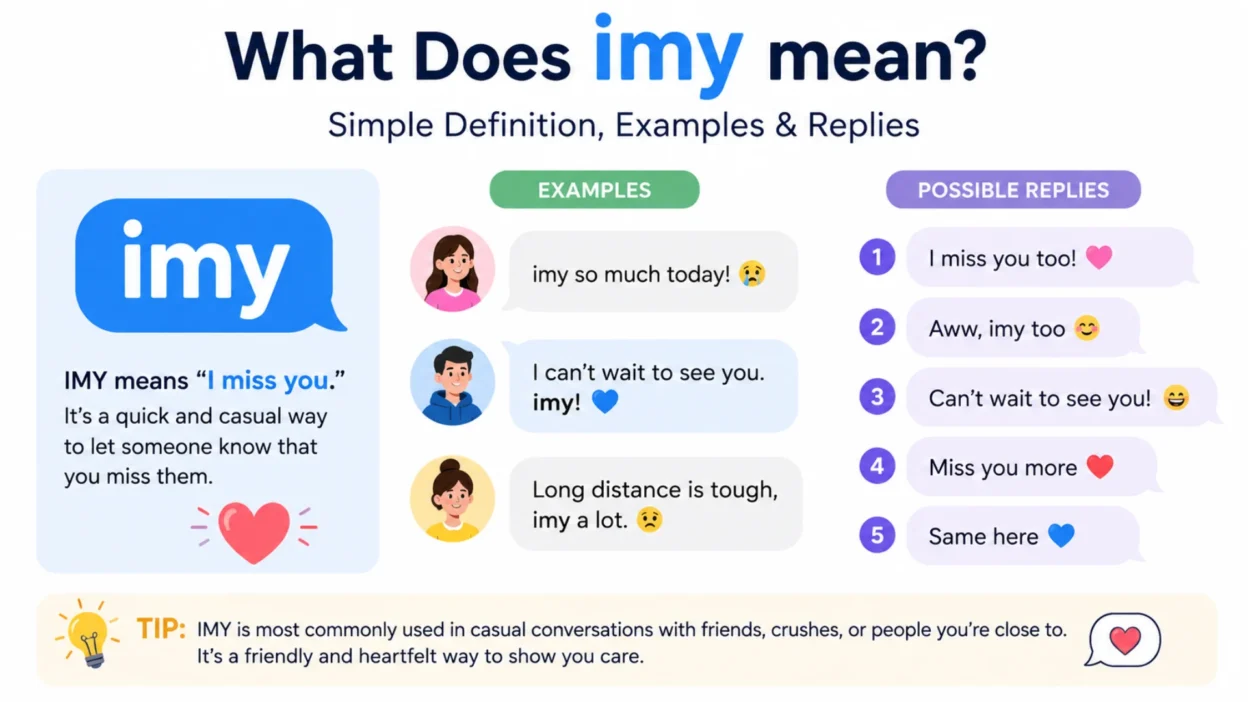 What does imy mean? Simple definition, examples, and replies for texting